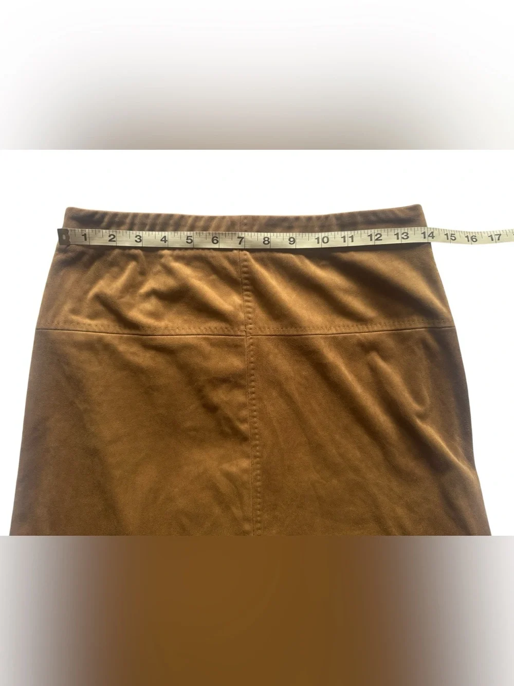 Max Studio Specialty Products Faux Suede Brown Boho Western Skirt Size Small
